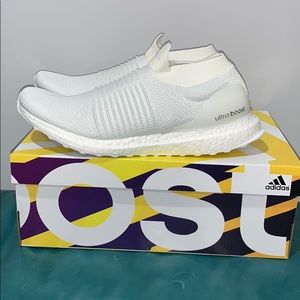Adidas Ultra boost Laceless All White